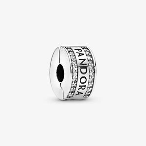 1 DAY SALE Pandora Logo Clip Charm